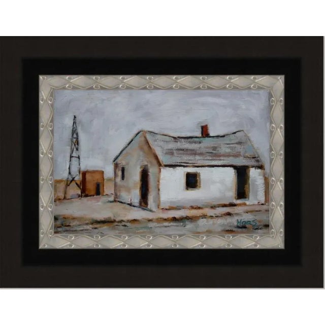 "Dilapidated Desert House" Contemporary Oil Painting For Sale - Image 11 of 12