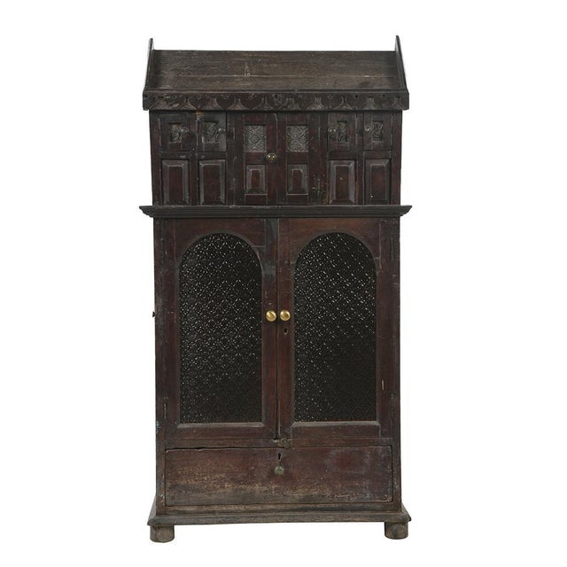 Indian Storage Cabinet, 1940s For Sale - Image 9 of 9