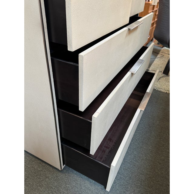 Animal Skin Restoration Hardware Baby & Child Clio Shagreen Dresser, Large For Sale - Image 7 of 12
