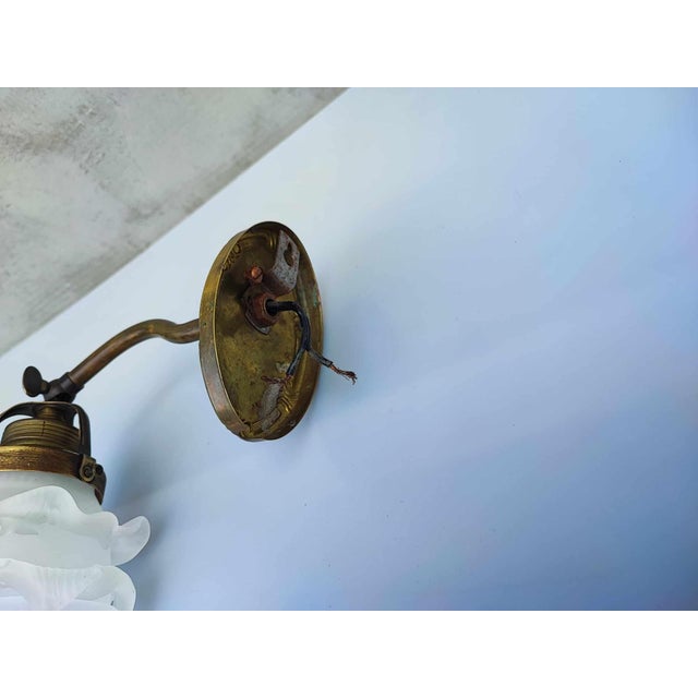 1940s Mid-Century Brass Sconce, 1940s For Sale - Image 5 of 6