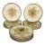 Set of 12 Vintage French Majolica Oyster Plates by Longchamp For Sale