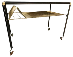 Vintage Industrial Iron Trolley, 1950s