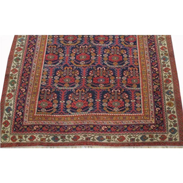 1910s Antique Afshar Area Rug- 4'x5'6" For Sale - Image 5 of 12