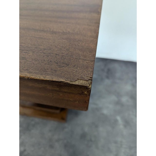 Modernist Pedestal Table in Mahogany Veneer For Sale - Image 6 of 7
