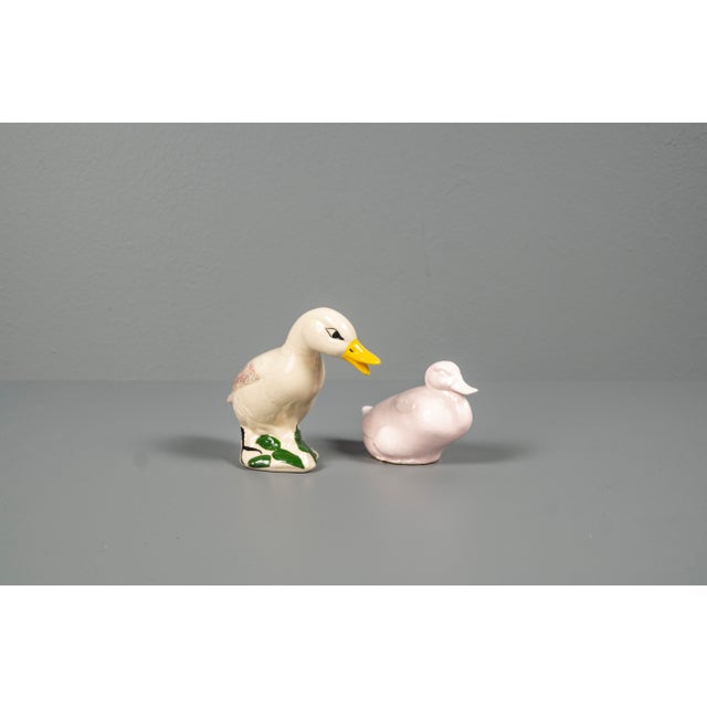 Ceramic Abstract Porcelain Ducks, Brazil, Set of 2 For Sale - Image 7 of 12