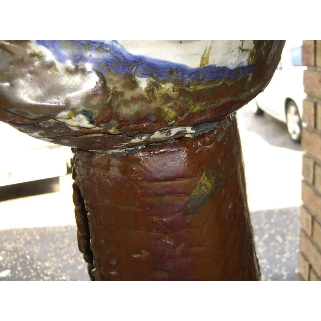 Ceramic Large Terracotta Sculpture by Noted East Hampton Artist Phyllis Hammond For Sale - Image 7 of 9