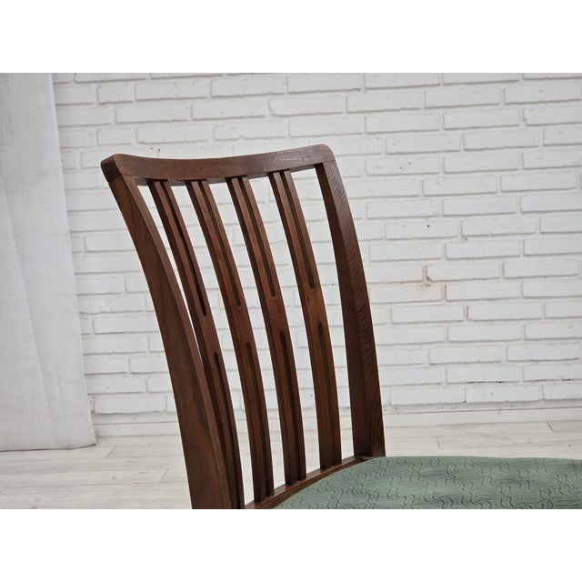 Danish Dining Chairs in Furniture Wool and Oak Wood, 1960s, Set of 6 For Sale - Image 6 of 18