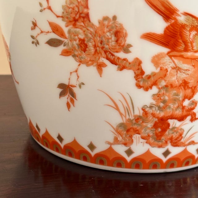 Mid-20th Century Chinoiserie Porcelain Ginger Jar W/ Bird Motif For Sale - Image 11 of 18