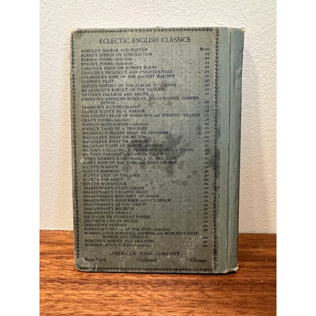 Antique 1893 Hardcover Book the Comedy of the Merchant of Venice by William Shakespeare Eclectic English Classics Published by American Book Company For Sale - Image 10 of 11