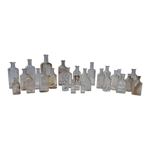 Antique Medicine & Apothecary Bottle Collection – 28 Bottles For Sale