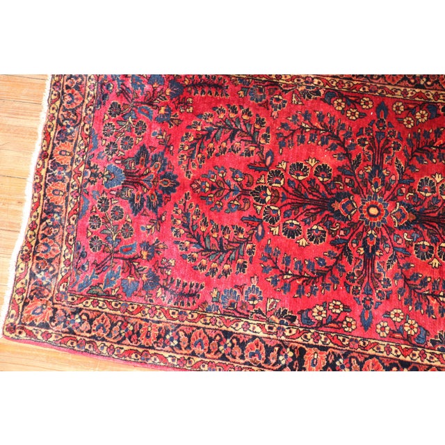 Antique Zabihi Collection Persian Sarouk Rug - 2'6" x 4'10" For Sale In New York - Image 6 of 8