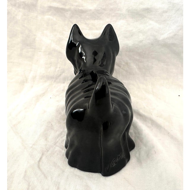 Farmhouse Vintage Black Scottie Dog Piggy Bank For Sale - Image 3 of 6