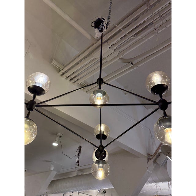 Possini Euro Gable 10-Light Modern Chandelier For Sale - Image 10 of 12