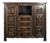 Tall Oak Buffet in the style of Dudouyt For Sale