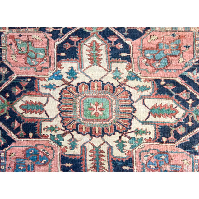 Late 19th Century Persian Heriz Rug For Sale - Image 11 of 16