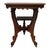 1920s Antique Rj Horner Attr. Chip Carved Oak Table With Casters C1920 For Sale - Image 5 of 11