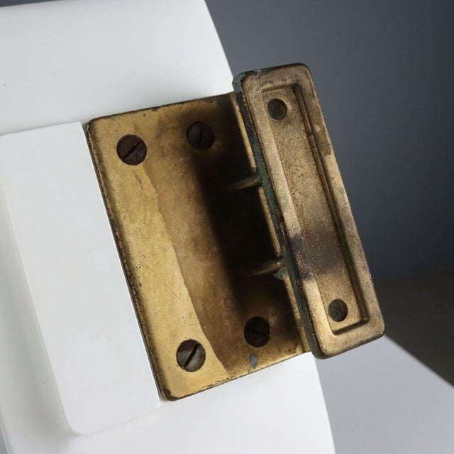 Metal Plastic and Brass Handles, Set of 2 For Sale - Image 7 of 8