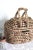 Tan 1970s Woven Lidded Basket with Handles For Sale - Image 8 of 11