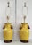 Asian Style Lamps Chinese Crackled Yellow Pomegranate Pair For Sale - Image 4 of 14
