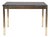 Coffee Table in Brass-Coated Metal with a Black Slate Top, 1970s For Sale