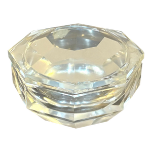 Cut Crystal Round Gem Box