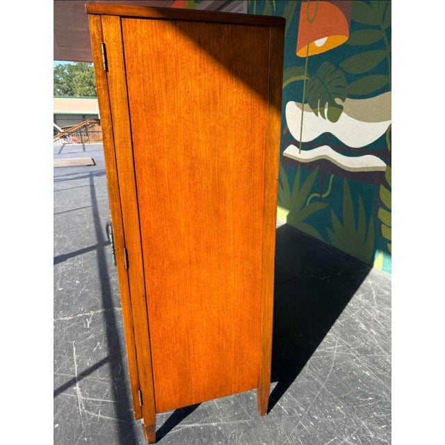 Wood Mid Century Freed-Waran Inc Gentleman’s Chest For Sale - Image 7 of 13