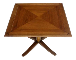 1960s Mid-Century Modern Drexel Walnut Square Occasional Side Table