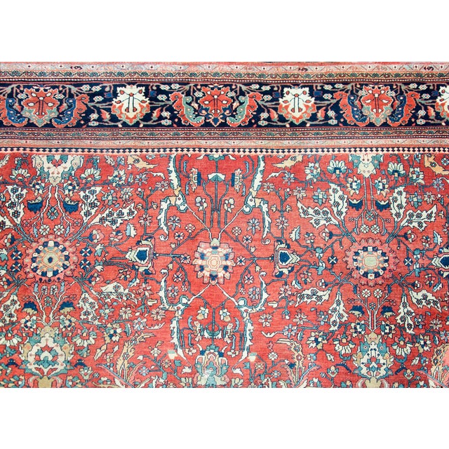 Late 19th Century Late 19th Century Persian Sarouk Farahan Rug For Sale - Image 5 of 14