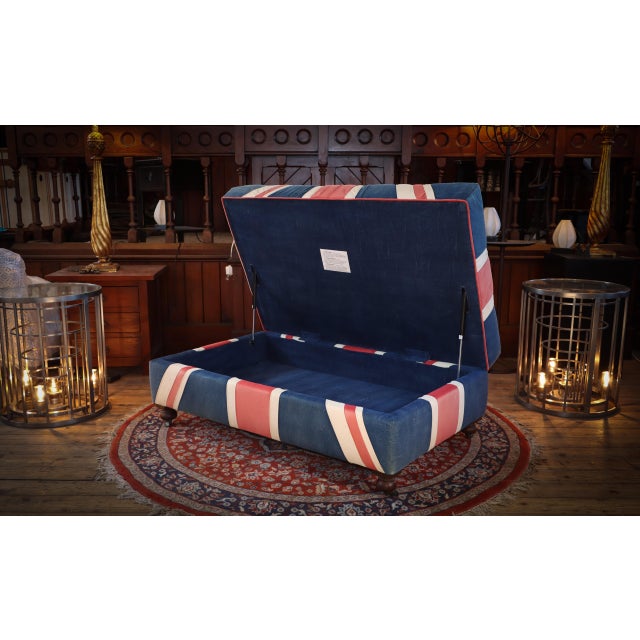 Westminster Buttoned Ottoman by Timothy Oulton Halo, 2010s For Sale - Image 12 of 16