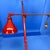 Early 20th Century Large Red Industrial Metal Floor Lamp By O. C. White For Sale In Philadelphia - Image 6 of 12