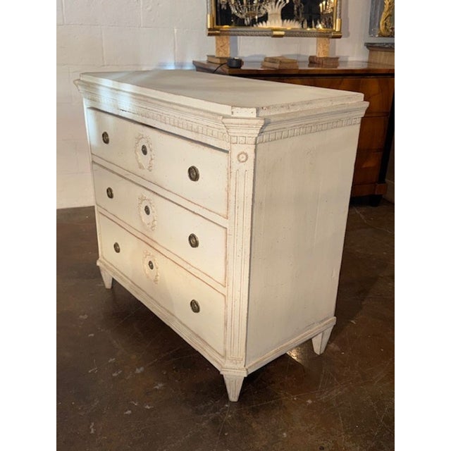 Traditional Swedish Gustavian Chest For Sale - Image 3 of 6