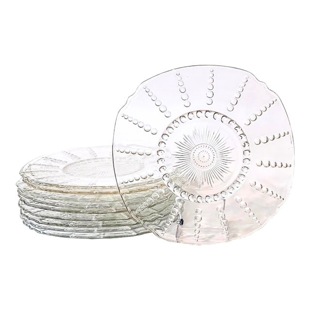 Vintage Coastal Starburst Plates- Set of Ten For Sale