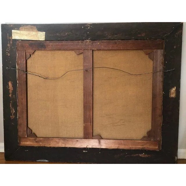 19th Century Oil Painting on Canvas Pierre Ernest Ballue For Sale - Image 10 of 12