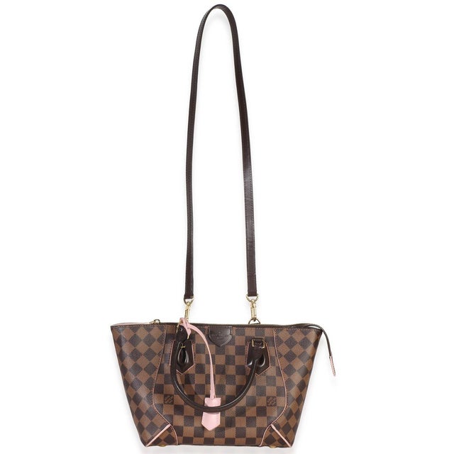 Brown Rose Ballerine Damier Ebene Canvas Caissa PM Tote For Sale - Image 8 of 9