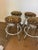 Vintage Chrome Swivel Counter Stools in Tiger-Print Chenille, Set of 4 For Sale - Image 9 of 10