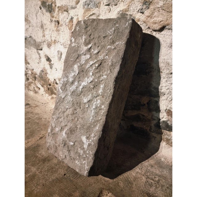 Gray Antique French Stone Trough in Volcanic Rock, 1750-1850 For Sale - Image 8 of 16