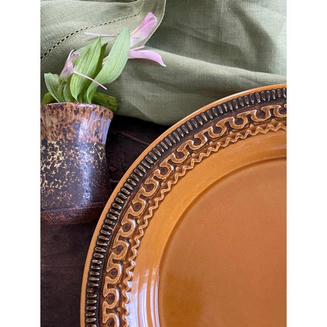 1970s 1970s Set of Four (4) Franciscan Creole 10.5” Plates For Sale - Image 5 of 9