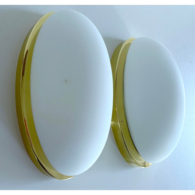 Metal Vintage Glass Sconces from Limburg, Set of 2 For Sale - Image 7 of 18
