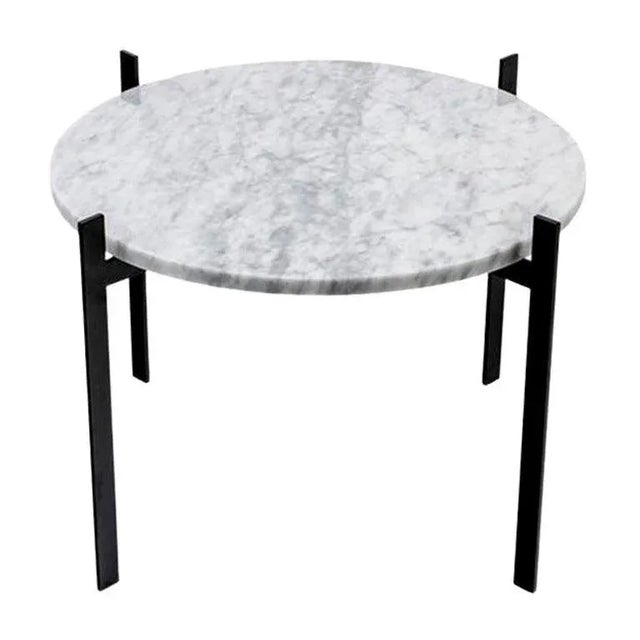 White Carrara Marble Single Deck Table by OxDenmarq For Sale - Image 6 of 6