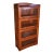 Mission Quarter Sawn Oak 4 Stack Barrister Bookcase - Micheal Cherry For Sale