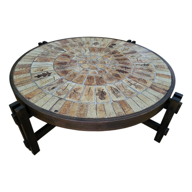 French Riviera Coffee Table by Roger Capron, 1970 For Sale