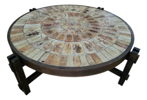 French Riviera Coffee Table by Roger Capron, 1970