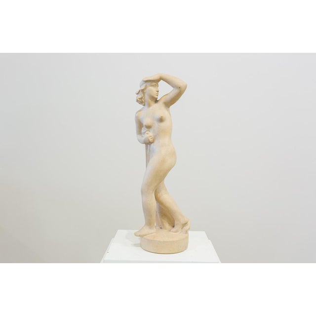 Vintage Sandstone Sculpture by Jean Bregno For Sale - Image 3 of 9