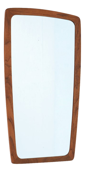 Mid-Century Danish Teak Wall Mirror, 1960s