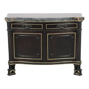 Early 1900s Louis XVI Gilt Marble Commode