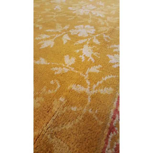 Early 20th Century Antique Turkish Oushak Rug - 10′ × 12′9″ For Sale - Image 4 of 8