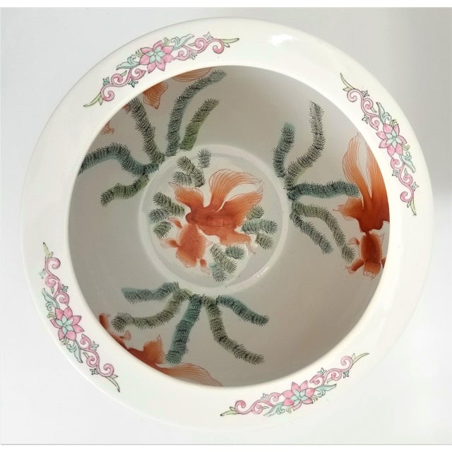 ExtraLarge Mille Fleur Chinese Porcelain Planter Jardiniere Fishbowl