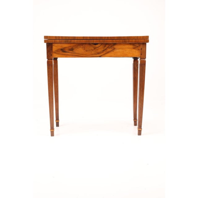 Wood Antique Top Game Table with Inlaid Chessboard, 1860 For Sale - Image 7 of 18