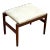 1960s Vintage Danish Modern Vanity Stool by Hugo Frandsen for Spottrup Mobler For Sale