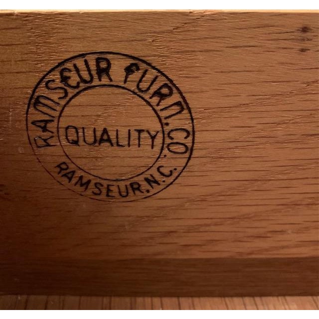 Mid-Century Modern 1950s Ramseur MCM Chest of 5 Drawers With Removable Glass Top For Sale - Image 3 of 18